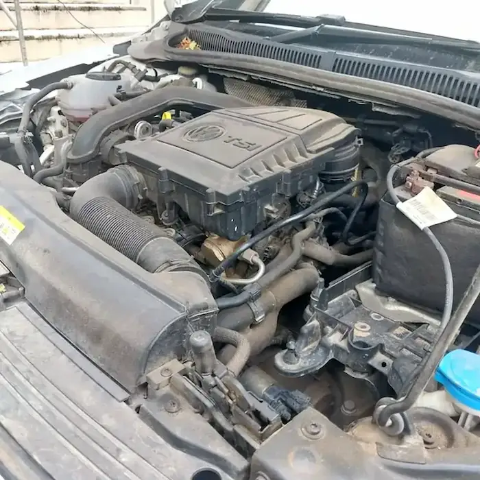 VW engine bay before clean Durban